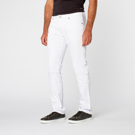Classic Slim Fit Pant // White (30WX30L)