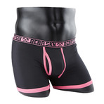 Bamboo Boxer Brief // Knockout Pink (Small)