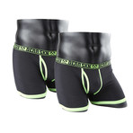 Bamboo Boxer Brief // Gecko Green // Pack of 2 (Small)