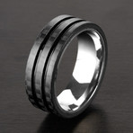 Dual Grooved Ring (Size 8)