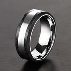 Brushed Beveled Ring (Size 8)