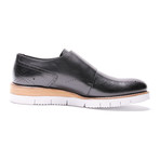 Stacked Sole Double Monkstrap // Black (Euro: 42)