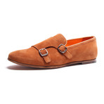 Double Monkstrap Suede Loafer // Camel (Euro: 47)
