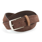 Aprilia Top Stitch Belt // Dark Brown (Size 115 cm)