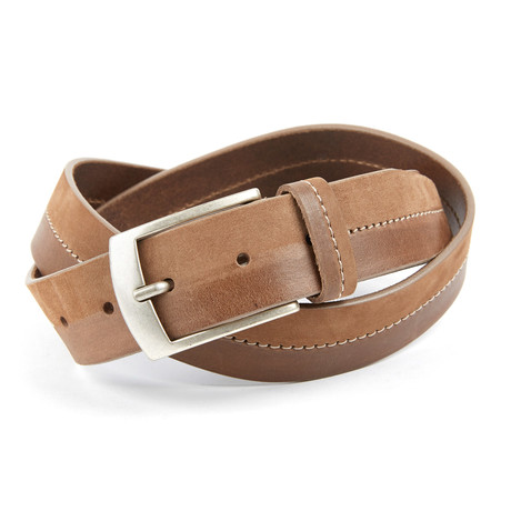 Bitonto Two-Toned Belt // Brown (Size 110 cm)