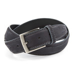 Bari Top Stitch Belt // Black (Size 125 cm)