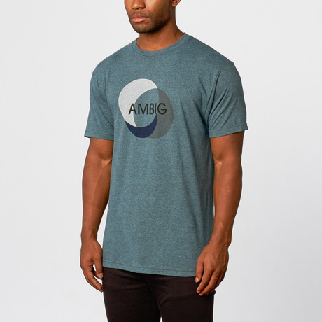 Eclipse Logo Tee // Indigo, Black Heather (S)