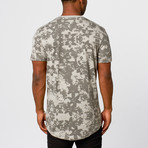 Graphic Floral Knit // Heather Grey (M)