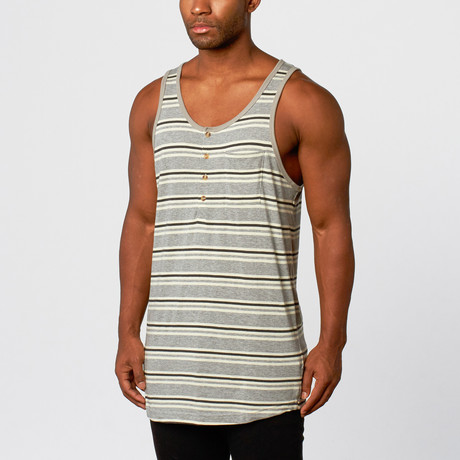 Desert Stripe Tank // Grey (S)