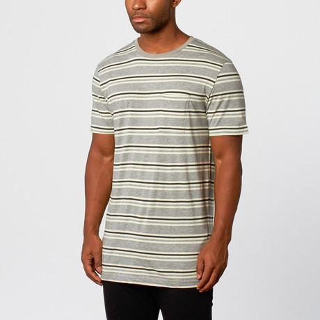 Desert Stripe Pocket Crew // Grey (S)