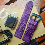 Ostrich Leg Strap (Purple)