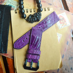 Ostrich Leg Strap (Purple)