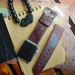 Ostrich Leg Strap (Purple)