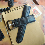 Crocodile Belly Strap (Light Grey)