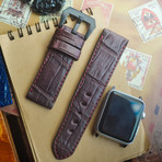 Crocodile Belly Strap (Light Grey)