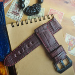 Crocodile Belly Strap (Light Grey)