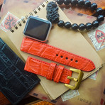 Crocodile Belly Strap (Light Grey)