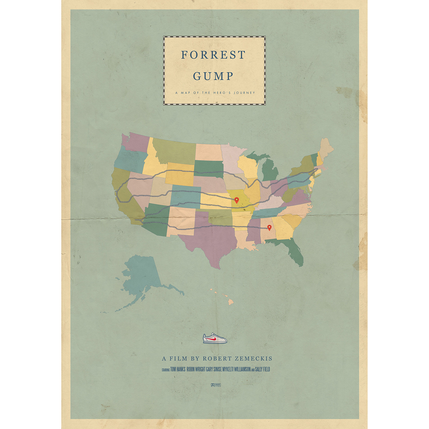 Forrest Gump print by Vintage Entertainment Collection