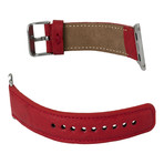 Ostrich Leather Apple Watch Band // Red (38mm)