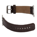 Ostrich Leather Apple Watch Band // Brown (38mm)