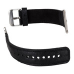 Ostrich Leather Apple Watch Band // Black (38mm)