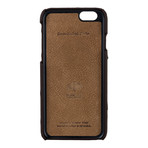 Ostrich Leather Snap-On Case // Brown (iPhone 6/6s)