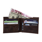 Classic Bi-Fold Wallet (Antique Coffee)