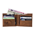 Classic Bi-Fold Wallet (Antique Coffee)