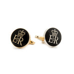 Queen Elizabeth II Royal Monogram (Black)