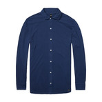 Brooks Pique Shirt // Vintage Blue (XL)
