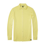 WAHTS // Brooks Pique Shirt // Soft Yellow (XL)