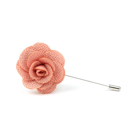 Gardenia Floral Lapel Pin // Dusty Pink