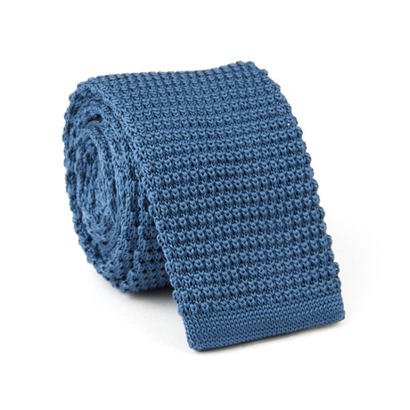 Knit Tie // Blue