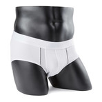 Pro-Wick Brief // White + Grey (XL)