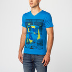 Rio De Janeiro V-Neck T-Shirt // Royal Blue (S)