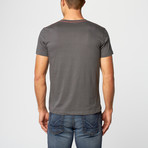 Brooklyn Bridge V-Neck T-Shirt // Gray (XL)