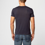 NYC Stars V-Neck T-Shirt // Navy (M)