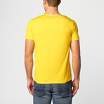 Williamsburg Brooklyn V-Neck T-Shirt // Yellow (XL)