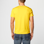 Luck Spades V-Neck T-Shirt // Yellow (L)