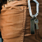 Snake Bite Keychain Bottle Opener (Barley Leather)