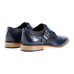 Buckley Monk Strap Brogue // Navy (UK: 6)