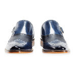 Buckley Monk Strap Brogue // Navy (UK: 6)