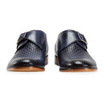 Helmshore Monk Strap Brogue // Navy (UK: 8)