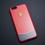 Scuderia Ferrari Hard Case // Red + Carbon Fiber Base (iPhone 6/6S)