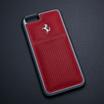 Ferrari Hard Case // Red Leather (iPhone 6/6S)