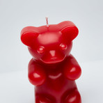 Gummy Bear Skeleton Candle // Red