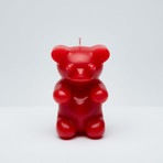 Gummy Bear Skeleton Candle // Red