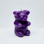 Gummy Bear Skeleton Candle // Purple