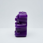 Gummy Bear Skeleton Candle // Purple