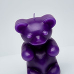 Gummy Bear Skeleton Candle // Purple